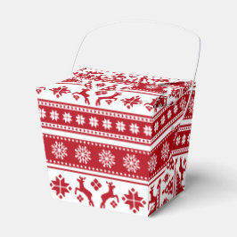 Caja Para Regalos Navidades Festividad Patrón Nórdico Acogedor