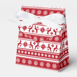 Caja Para Regalos Navidades Festividad Patrón Nórdico Acogedor