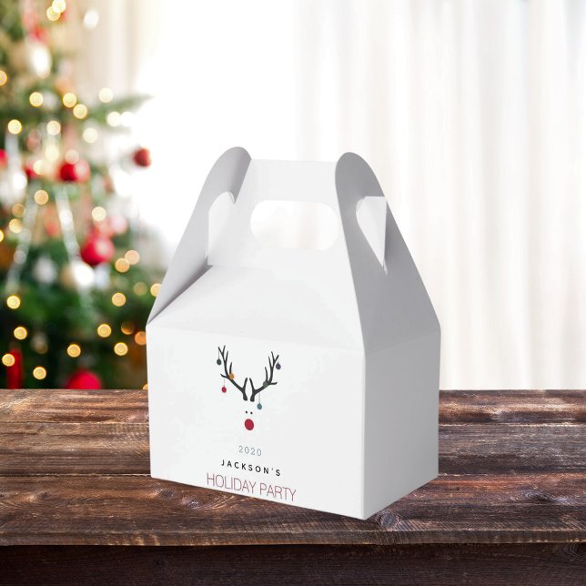 Caja Para Regalos Navidades fiesta navideña rencor blanco rojo (Subido por el creador)