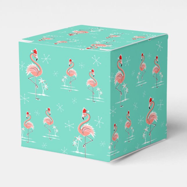 Caja Para Regalos Navidades Flamingo Multi classic (Costado Anverso)