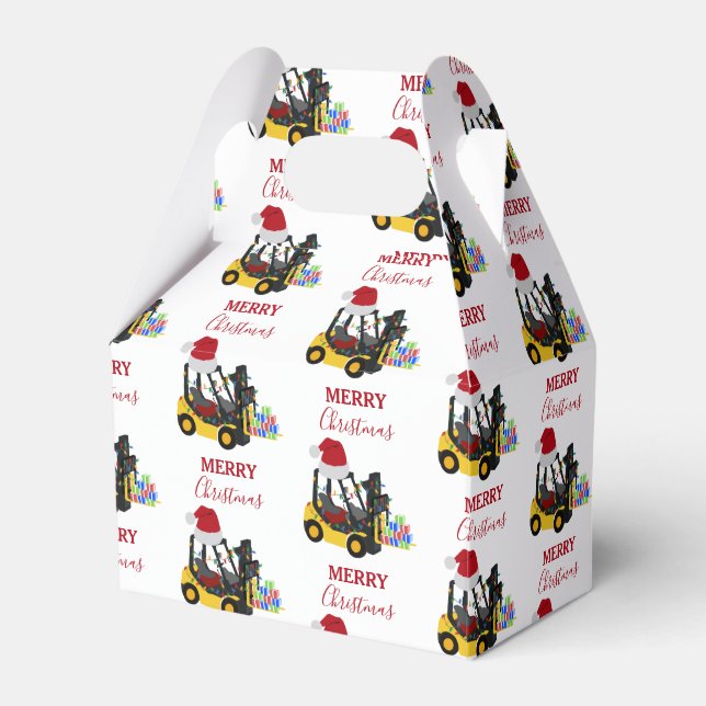Caja Para Regalos Navidades Forklift Truck (Front Side)