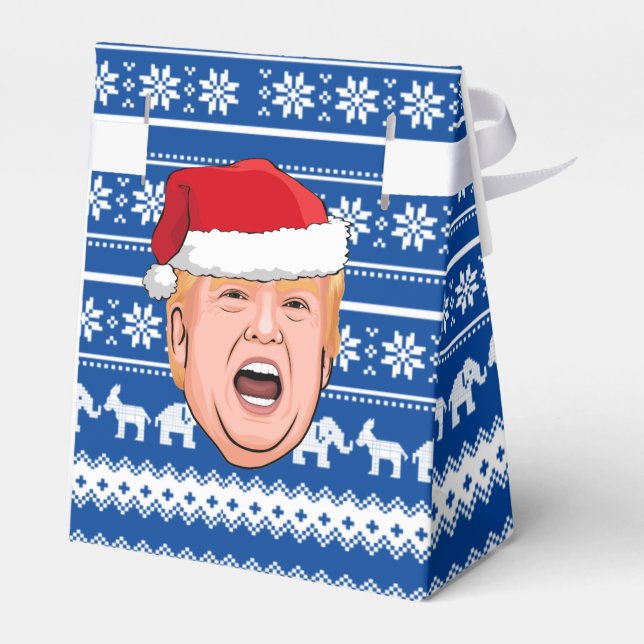 Caja Para Regalos Navidades furiosos de Donald Trump (Reverso)