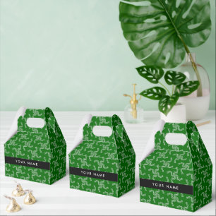 Caja Para Regalos Navidades Garland, Green, Your name, Personalize