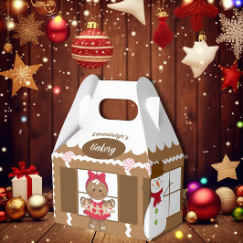 Caja Para Regalos Navidades Gingerbread Bakery Cute
