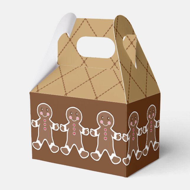 Caja Para Regalos Navidades Gingerbread Boys Gift Box (Front Side)