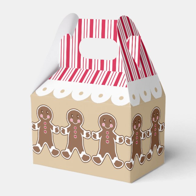 Caja Para Regalos Navidades Gingerbread House Fiesta Tratamiento Caj (Front Side)