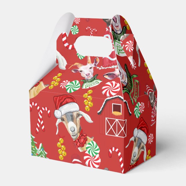 Caja Para Regalos Navidades GOATS Candy y Jingle Bells GetYerGoat™ (Front Side)