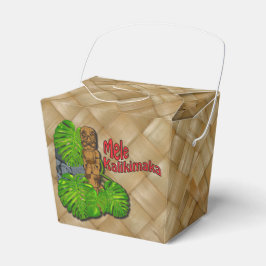 Caja Para Regalos Navidades hawaianos de Tiki Mele Kalikimaka sacan 