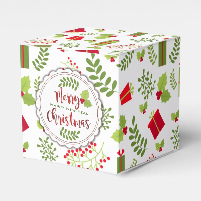 Caja Para Regalos Navidades hermosos guion de regalos (Costado Anverso)