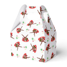 Navidades lindos y festivos de reno rojo