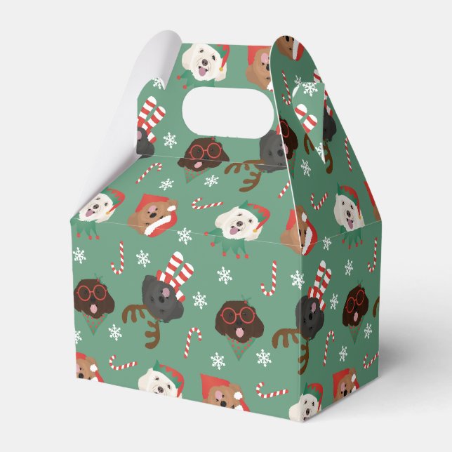 Caja Para Regalos Navidades Maltipoo Dogs (Front Side)