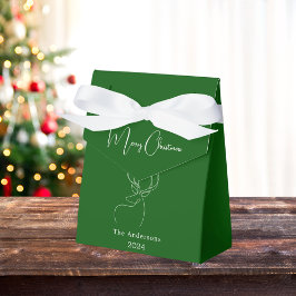 Caja Para Regalos Navidades modernos de renos abstractos blancos ver