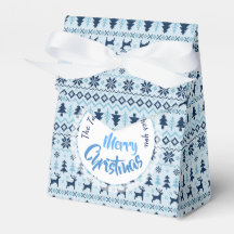NAVIDADES Patrón de ciervo azul personalizado Favo
