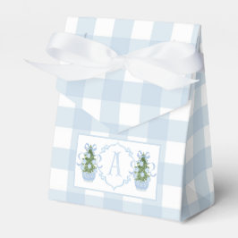 Caja Para Regalos Navidades Preppy Southern Blue Boy Baby Shower