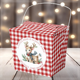 Caja Para Regalos Navidades Reindeer Baby Shower