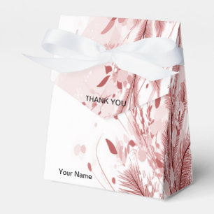 Caja Para Regalos Navidades rojos Pine Tree Snow Decoración Hermosa