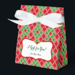 Caja Para Regalos Navidades rojos y verdes<br><div class="desc">Guarde el papel de embalaje y utilice en su lugar esta pequeña caja de regalo.</div>