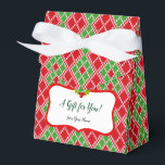 Caja Para Regalos Navidades rojos y verdes<br><div class="desc">Guarde el papel de embalaje y utilice en su lugar esta pequeña caja de regalo.</div>