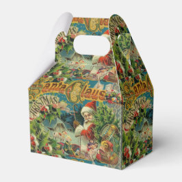 Caja Para Regalos Navidades Santa Claus Arte Antiguo