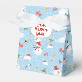 Caja Para Regalos Navidades Snowman