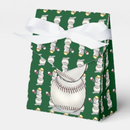 Caja Para Regalos Navidades Snowman de Béisbol