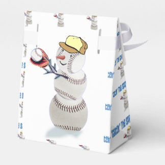 Caja Para Regalos Navidades Snowman de Béisbol