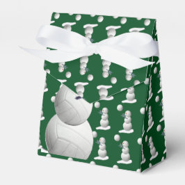 Caja Para Regalos Navidades Snowman de voleibol