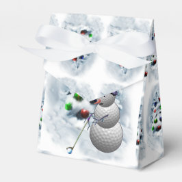 Caja Para Regalos Navidades Snowman del Golf Ball
