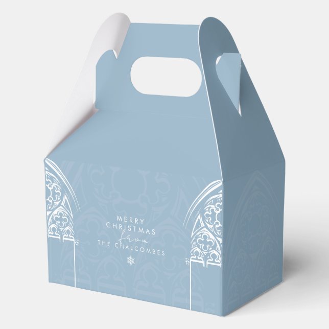 Caja Para Regalos Navidades Snowy Gothic Winter Fairytale (Anverso)