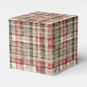 Caja Para Regalos Navidades Tartán Floral Design Series #2
