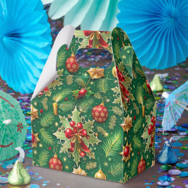 Caja Para Regalos Navidades Tema Festividad Patrón colorido