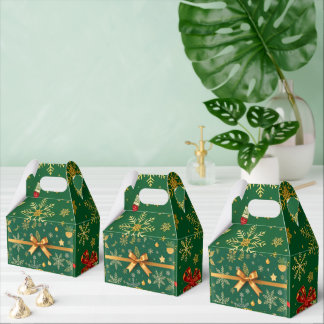 Caja Para Regalos Navidades verdes elegantes