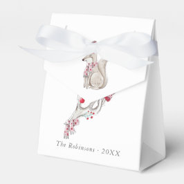 Caja Para Regalos Navidades Watercolor Winter Fox