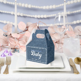 Caja Para Regalos Navy Blue Jean Baby Boy Baby Shower 