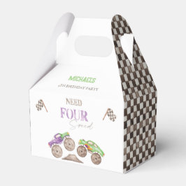 Caja Para Regalos Necesidad de 4 Monstruo de Velocidad Camión Favor 