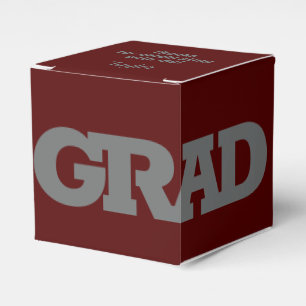 Caja Para Regalos Negra fiesta de graduación de cimarrones