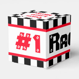 Caja Para Regalos Negro con cheque blanco