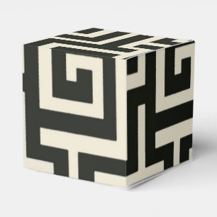 Caja Para Regalos Negro de clave griega