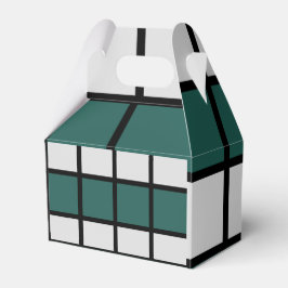 Caja Para Regalos Negro gris Verde azulado controlado