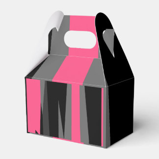 Caja Para Regalos Negro rosa y gris