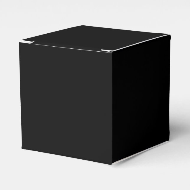 Caja Para Regalos Negro sólido (Costado Anverso)