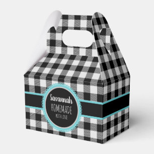 Caja Para Regalos Negro y blanco, chapado y Verde azulado