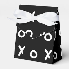 Caja Para Regalos Negro y Blanco X O XO X&O's Moda Lindo
