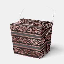 Caja Para Regalos Negro y rosa oro