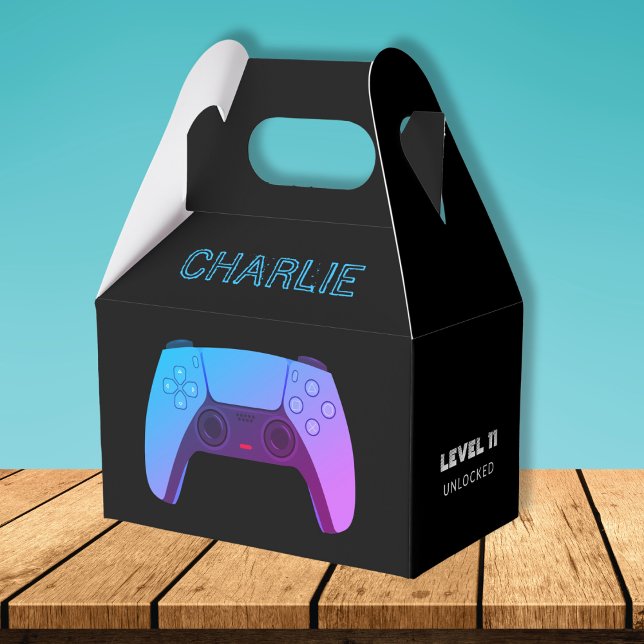 Caja Para Regalos NEON GAMER CONTROLLER Favorito Box (Subido por el creador)