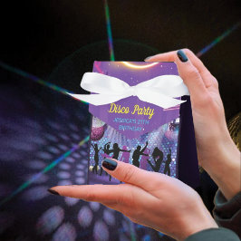 Caja Para Regalos Neon Glow Disco Dance Birday Party