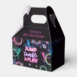 Caja Para Regalos Neon Jump Tumble Play Birthday Party Favorito Box
