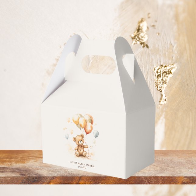Caja Para Regalos Neutral del oso cortado (Subido por el creador)