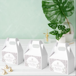 Caja Para Regalos Neutral Toile Baby Shower