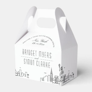 Caja Para Regalos New York City, New York Wedding Favor Box